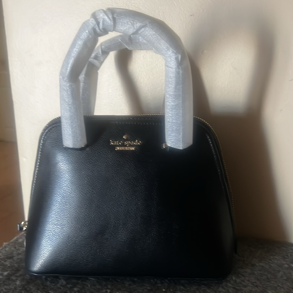 Kate Spade Black Satchel Bag Small Dome Satchel Patterson Drive - Picture 3 of 3